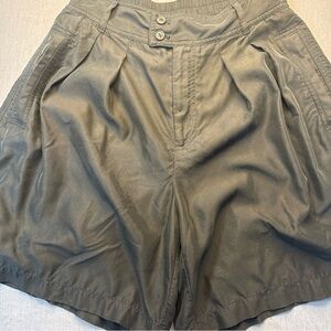 Anthropologie Black Elastic Waist Shorts Culotte Women